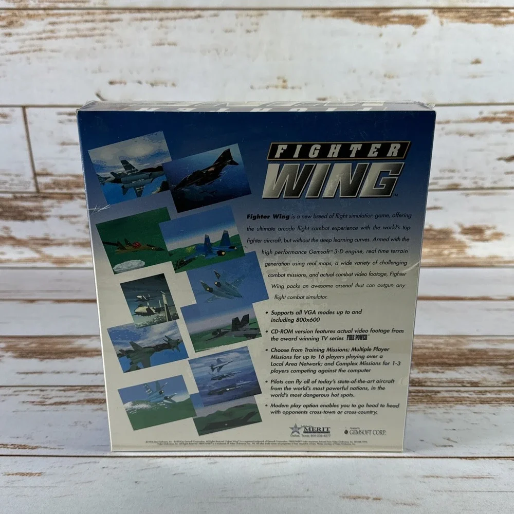 Fighter Wing (Windows PC CD-ROM, 1994) – Vintage, Rare